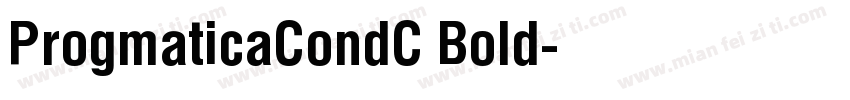 ProgmaticaCondC Bold字体转换